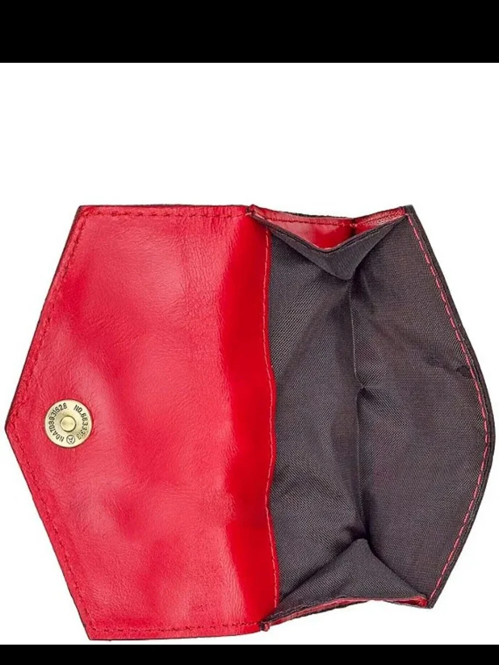 Patricia Nash Strawberry Pink Leather Wallet with Gold Metal Accented Closure.